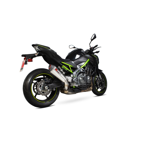 Scorpion Exhaust Kawasaki Z900 2017 - 2019 Serket Taper Slip-on Brushed Stainless Steel Sleeve